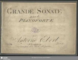 Grande Sonate pour le Piano-Forte : Oeuv. 43
