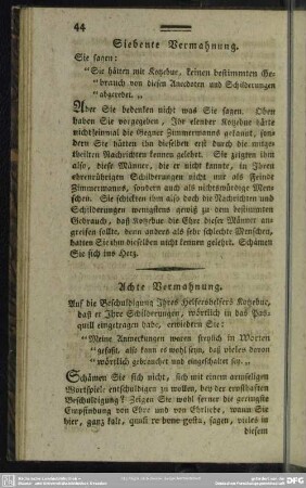Siebente Vermahnung