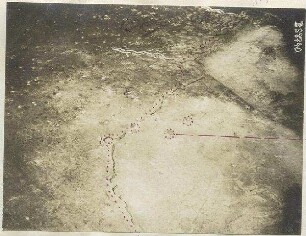 Feindliche Stellung nach dem Einschießen, Ziel 11 vernichtet (Lager Lechfeld) (600 m)