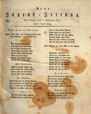 Neue Jugendzeitung. 1811 = Jg. 2