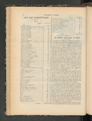 La Mort Du Duc D'Uzès.