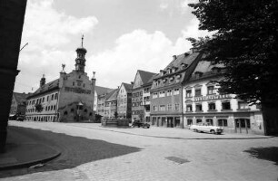 Kempten: Rathaus, mit ganzem Platz
