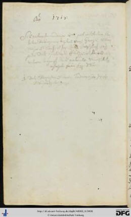 [fol. 203] Rektorat Georg Alban Dreyer 1717
