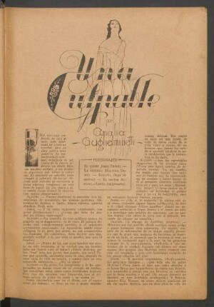 Una culpable : Ilustró Molina