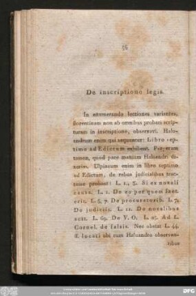 De inscriptione legis.