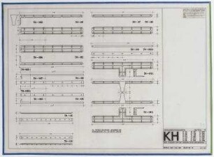 Forschungsprojekt Kunststoffhäuser (nicht realisiert) – K1, Bauteile 70, Verklammerungselemente: Schnitte