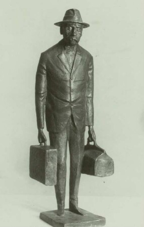 Porträtstatuette des Arztes, Musikers, Schriftstellers, Theologen und Nobelpreisträgers Albert Schweitzer