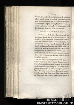 Mutisme au sulfate acide d'alumine