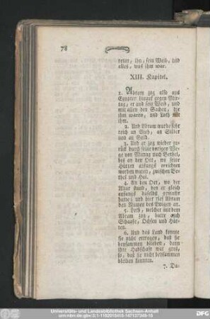 XIII. Kapitel.