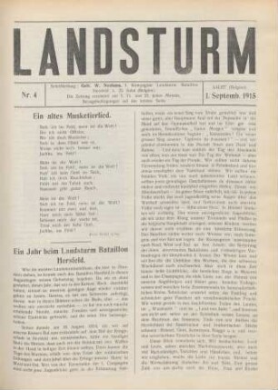 Nr. 4, 1. September 1915