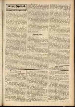 Zweite Ausgabe vom Donnerstag, den 16. Oktober 1913.