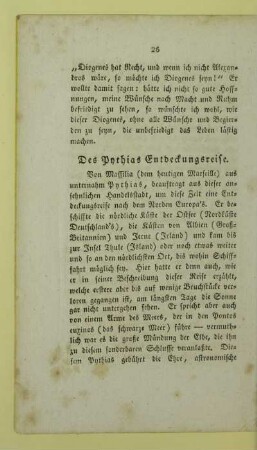 Des Pythias Entdeckungsreise