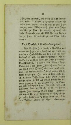 Des Pythias Entdeckungsreise