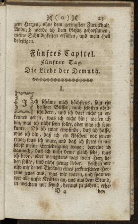 Fünftes Capitel. - Sechstes Capitel.