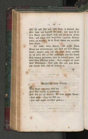 Nachricht vom Genie.