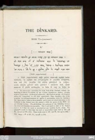 The Dînkard. Book VI—(continued.)