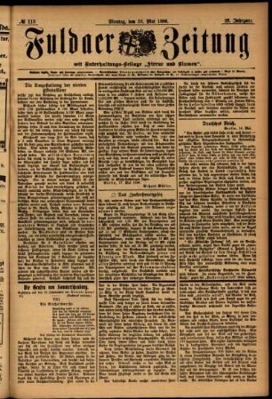 Ausgabe vom Montag, den 18. Mai 1896.