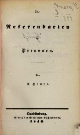 Die juristischen Bildungs-Stufen in Preussen, III