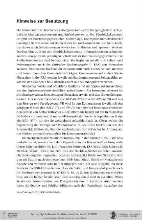 Hinweise zur Benutzung