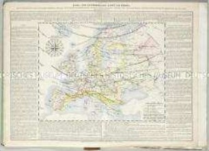 Geographisch-Historischer Atlas von Europa: Klima- und Naturproducten-Karte von Europa