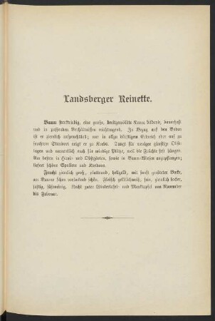 Landsberger Reinette.