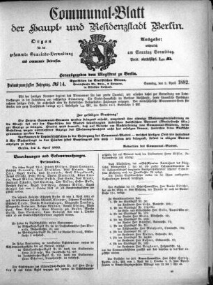 1882,14: No. 14, 2. April 1882
