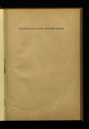 Oliver Twist