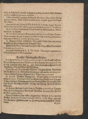 Teutsche Theologische Bücher.