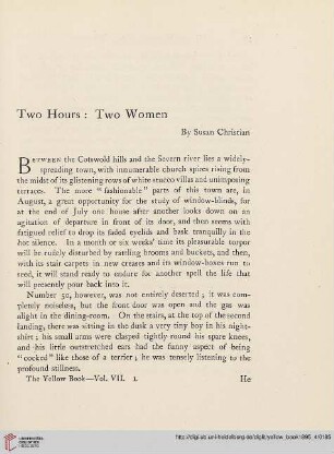 7: Two hours : two women