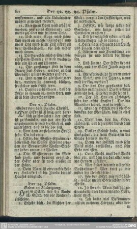 Der 94. Psalm. Gebet in Züchtigung