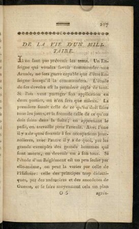 217-230, De la Vie d'un Militaire.-Aux critiques.