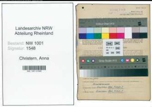 Entnazifizierung Anna Christern, geb. 19.07.1890 (Kreisfuersorgerin)