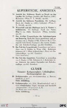 Gläser (Nr. 80-118)