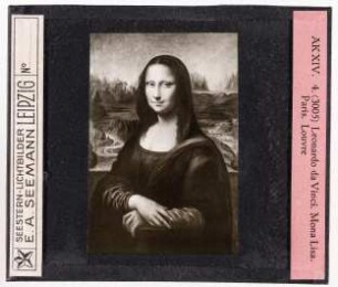 Leonardo da Vinci: Mona Lisa. Paris, Louvre (Reihe AK XIV, Nr. 4 Seestern-Nr. 3005)