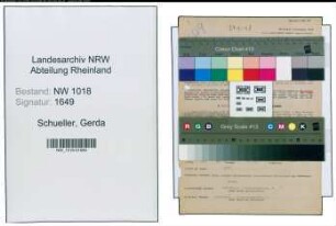 Entnazifizierung Gerda Schueller , geb. 17.09.1914 (Geschaeftsfuehrerin)