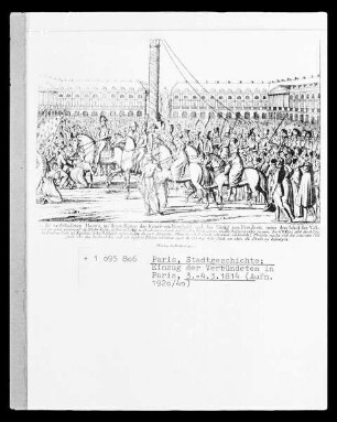 Paris, Einzug der Verbündeten in Paris am 31. März 1814