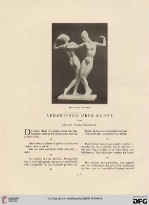 Aphorismen über Kunst