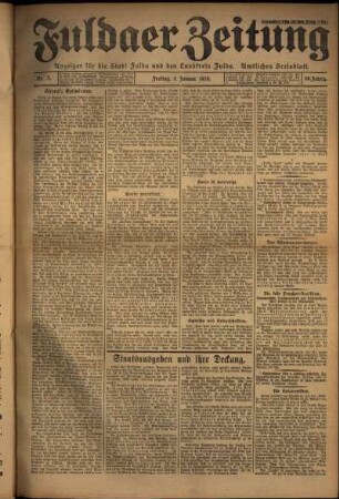 Ausgabe vom Freitag, den 04. Januar 1929.