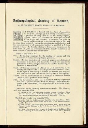 Anthropological Society of London