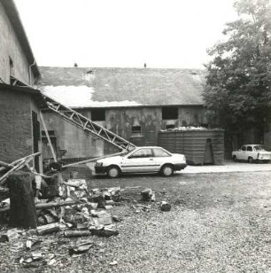 Oberlungwitz, Neue Welt 2. Bauerngut. Scheune. Hofansicht