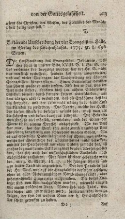 Erklärende Umschreibung der vier Evangelisten.
