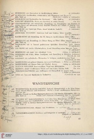 Wandteppiche (Nr. 978-981)
