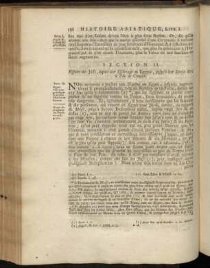 Section II. Histoire des Juifs, depuis leur Esclavage en Egypte, jusqu´à leur Entrée dans le Païs de Canaan.