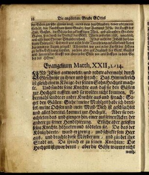 Evangelium Matth, XXII, 1.-14.