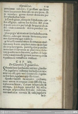 Cap. XIX. De Glandulis Iugularibus