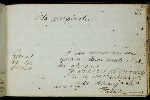 Friedrich Sezen. Göttingen, 19.4.1753.
