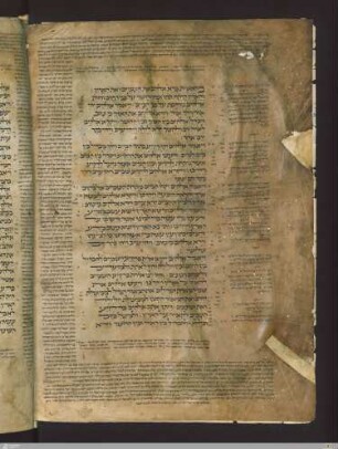 Tora (Pentateuch) mit Masora parva und magna, Targum Onkelos und Rashikommentar
