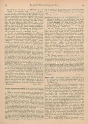 154-155 [Rezension] Borcherdt, Hans Heinrich (Hrsg.), Martin Luther: Ausgewählte Werke. 1. u. 3. Bd