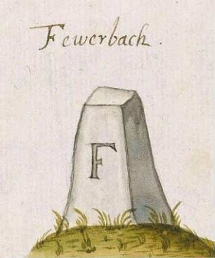 Feuerbach, Stkr. Stuttgart (Leonberger Forst, Marksteinzeichen III)