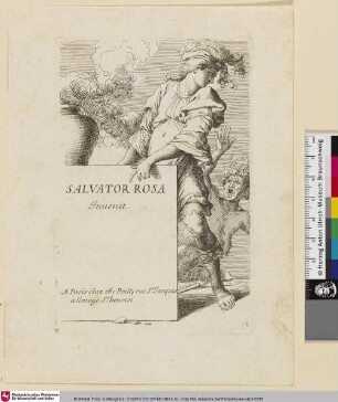 Salvator Rosa Invenit [Frontispiz einer Serie von Figuren nach Salvator Rosa]